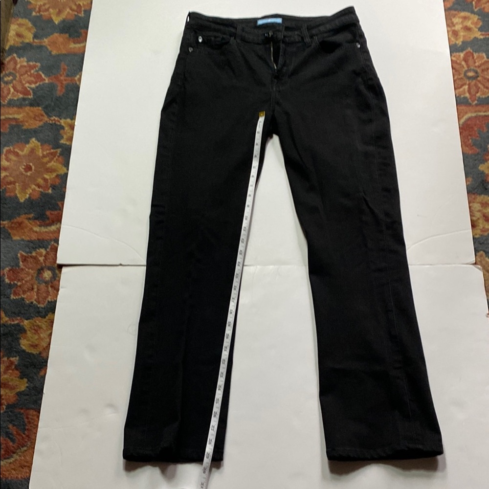 7 For All Mankind Black Straight Leg Jeans